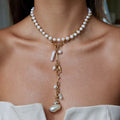 Pearl Tide Charm Necklace