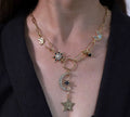 Celestia Moon & Star Pendant Necklace