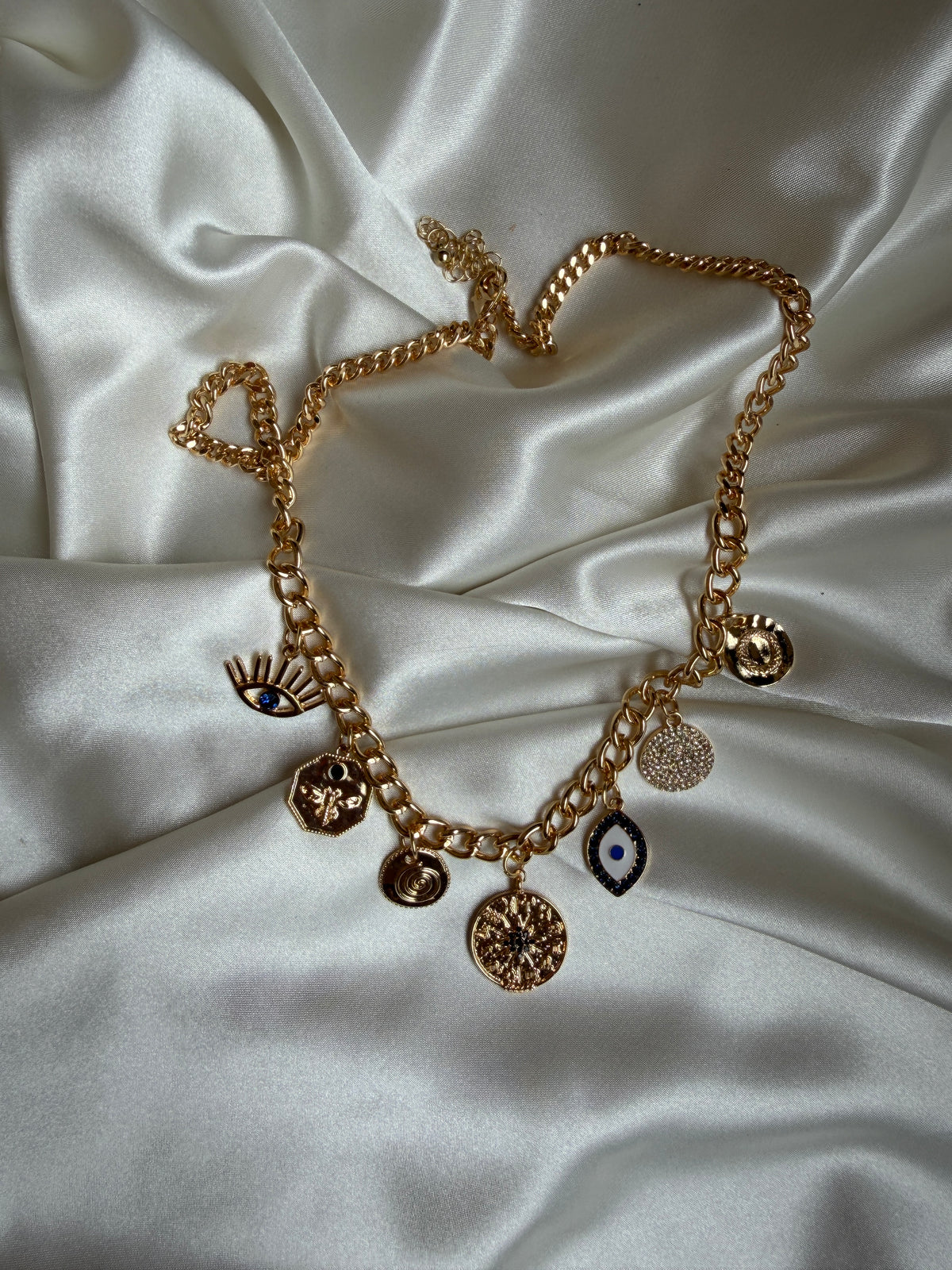 Mystique Eye Charm Necklace