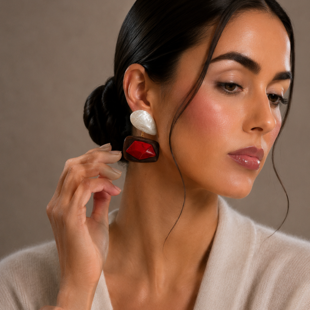 Évora Resin Drop Earrings