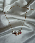 Pearl Floral Charm Necklace