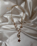 Celestia Moon & Star Pendant Necklace