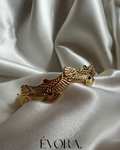 Golden Serpent Statement Cuff