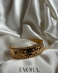 Ornate Gold Beaded Cuff