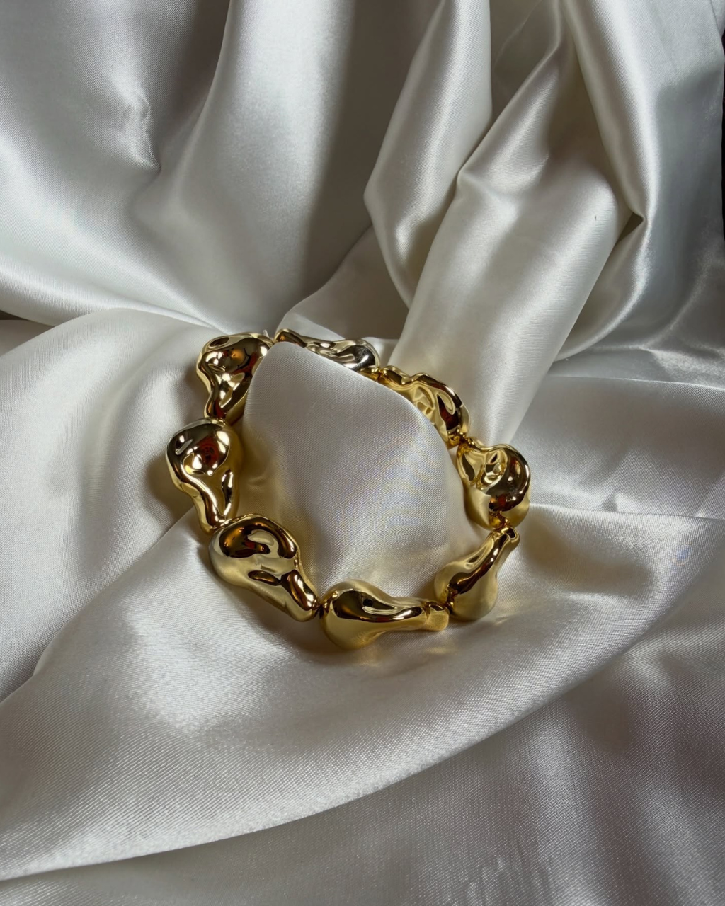 Molten Link Gold Bracelet