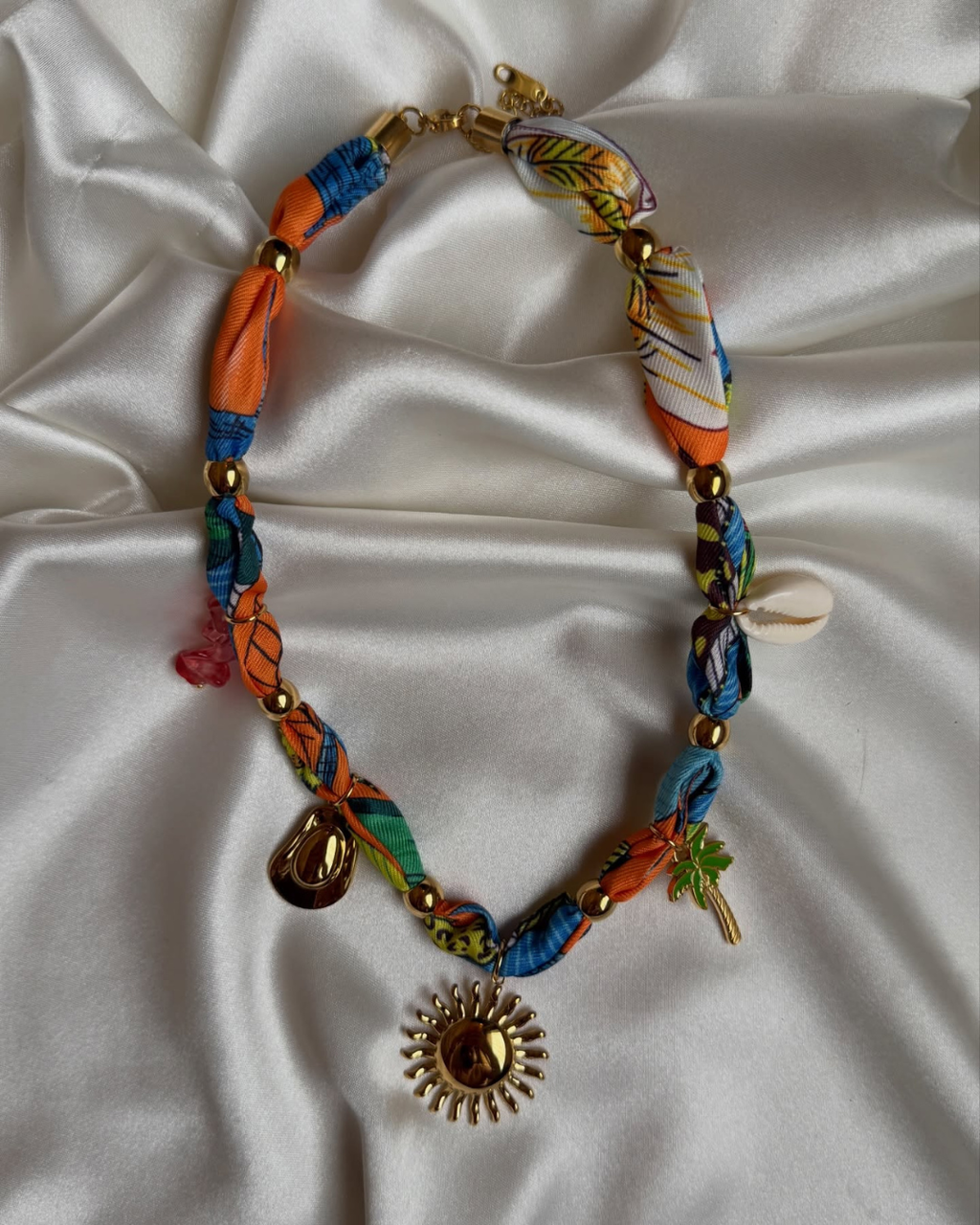 Tropical Bloom Charm Necklace