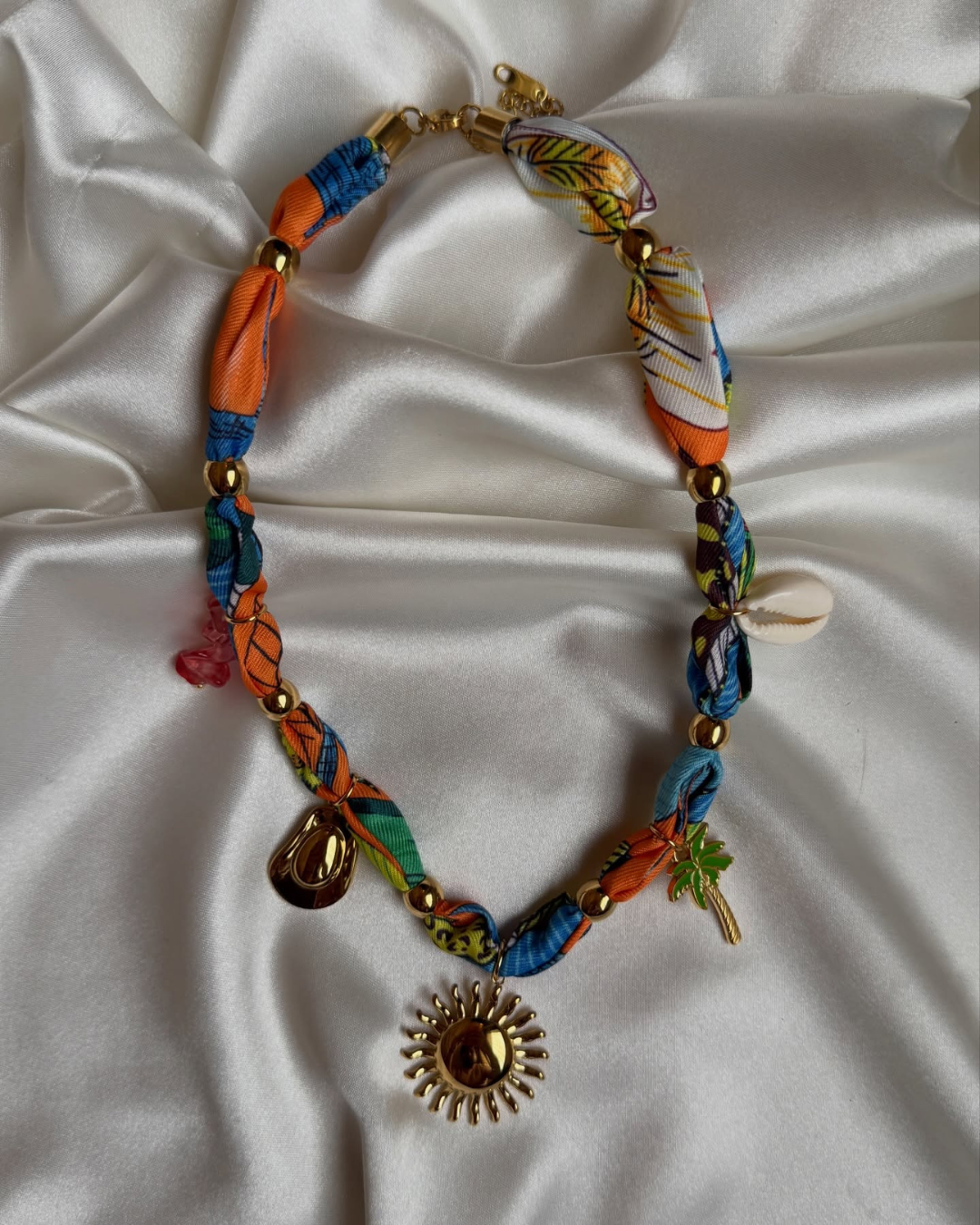 Tropical Bloom Charm Necklace
