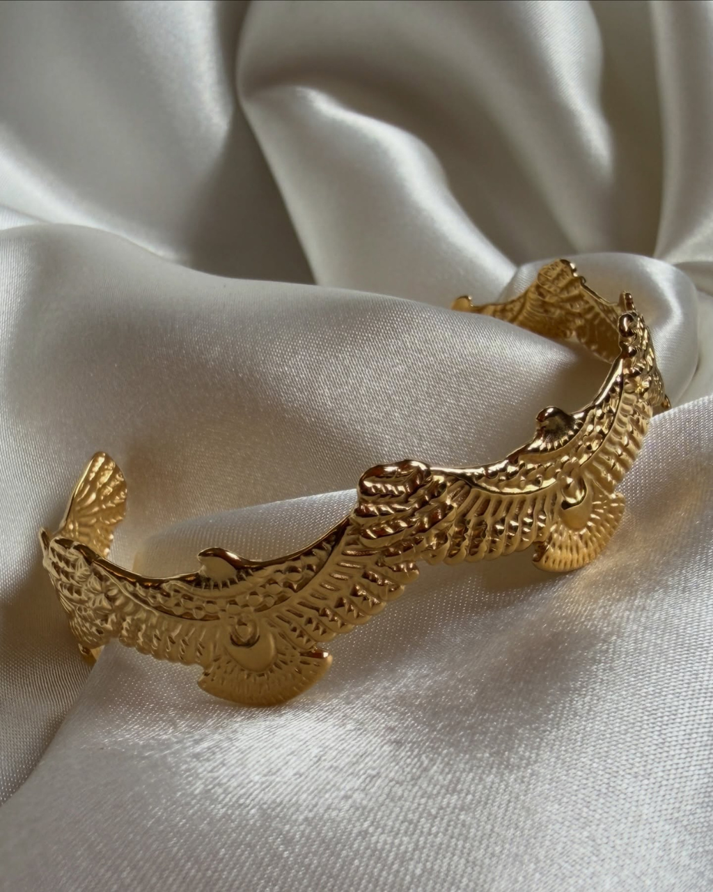 Golden Serpent Statement Cuff