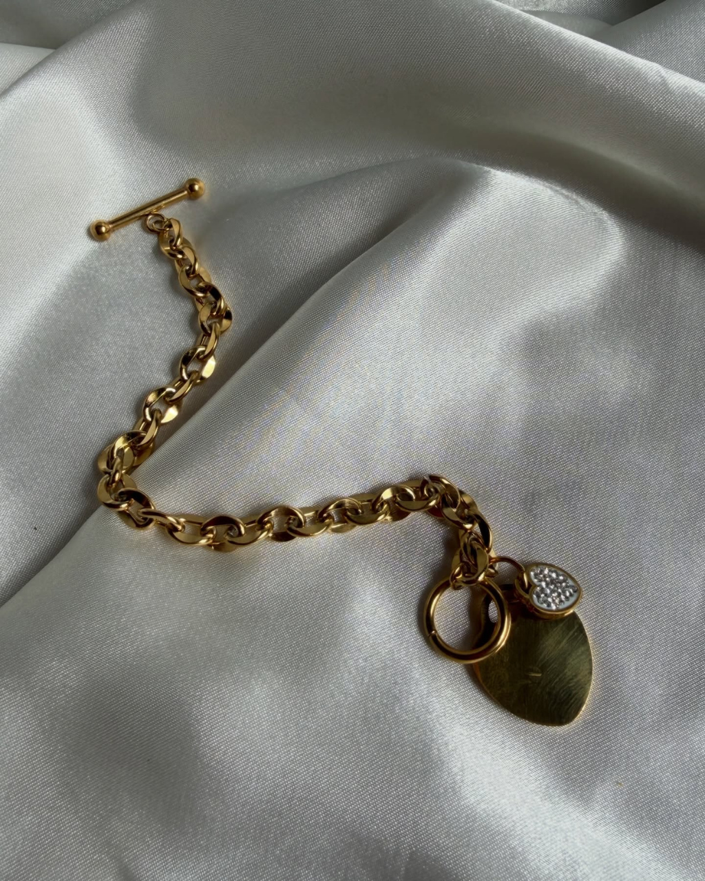 Heartlock Toggle Bracelet