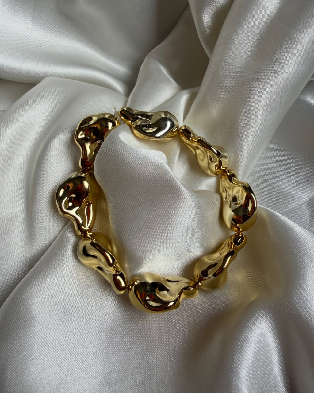 Molten Link Gold Bracelet