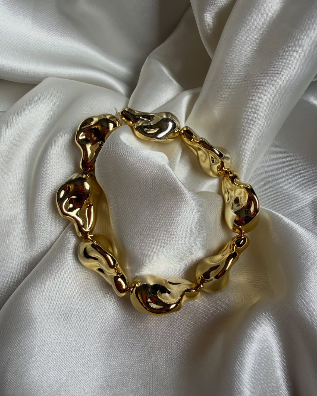Molten Link Gold Bracelet