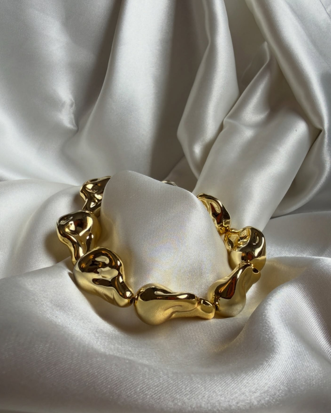Molten Link Gold Bracelet