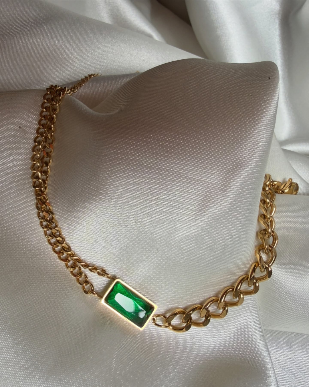 Emerald Link Bracelet