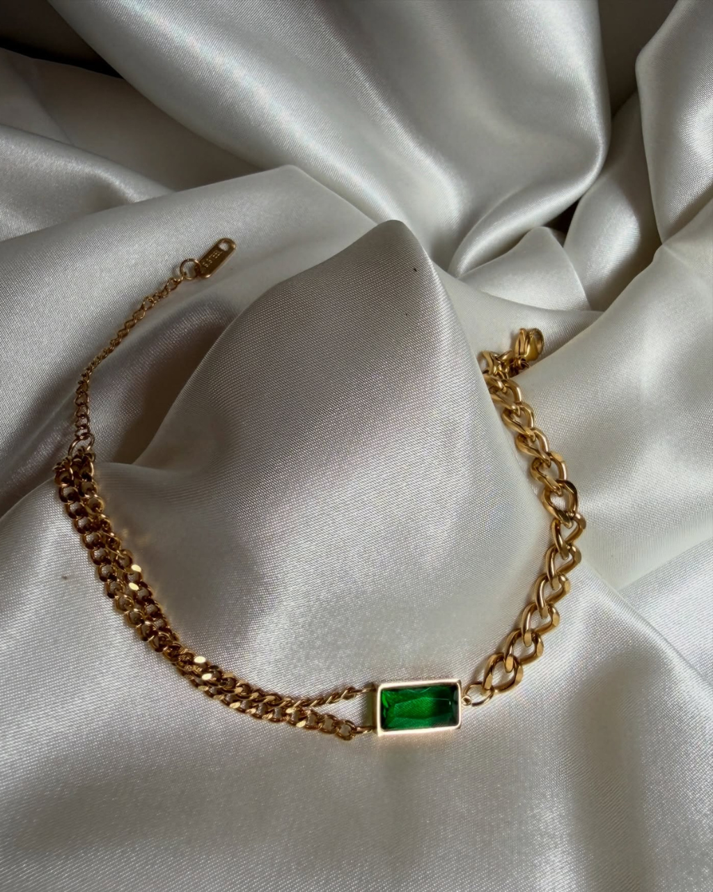 Emerald Link Bracelet