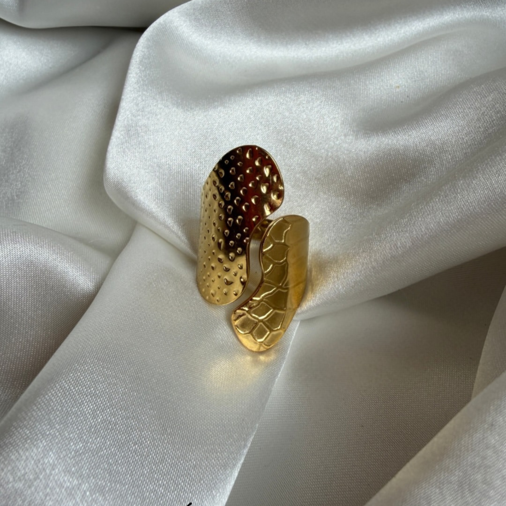 Duo Luxe Textured Ring