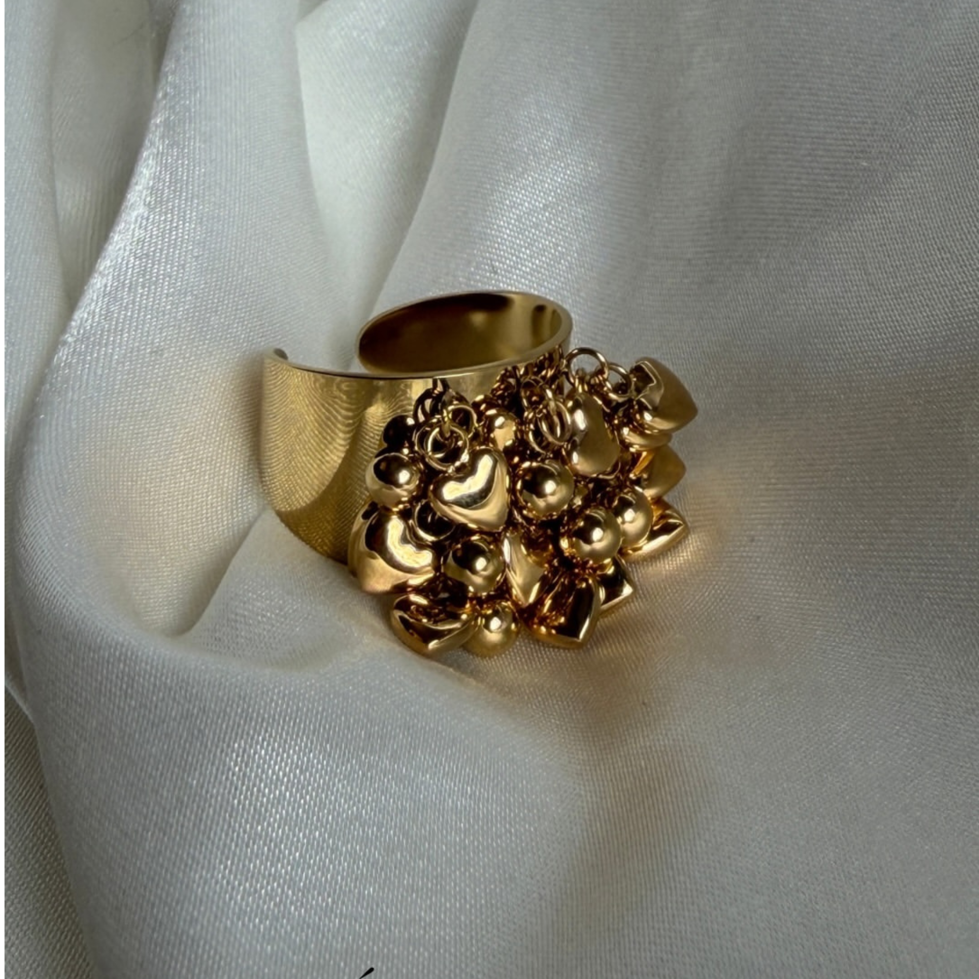 Celeste Charm Cluster Ring