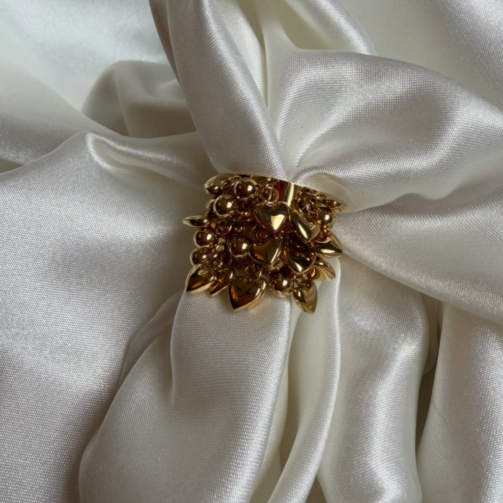 Celeste Charm Cluster Ring