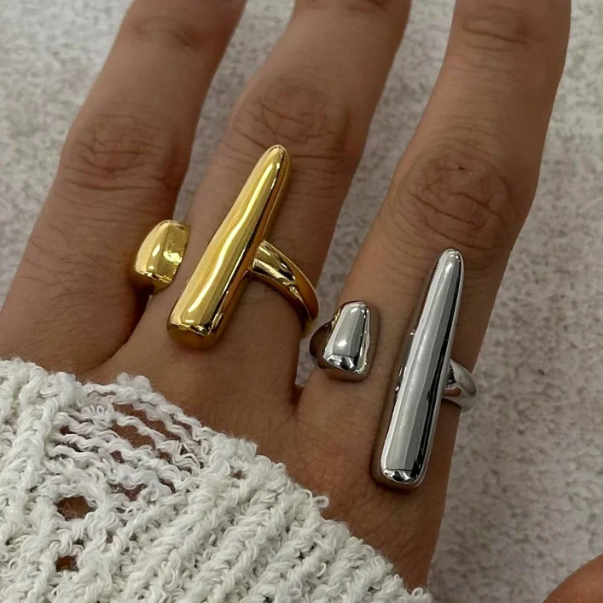 Sculptura Duo Ring