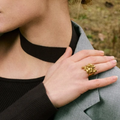 Celeste Charm Cluster Ring